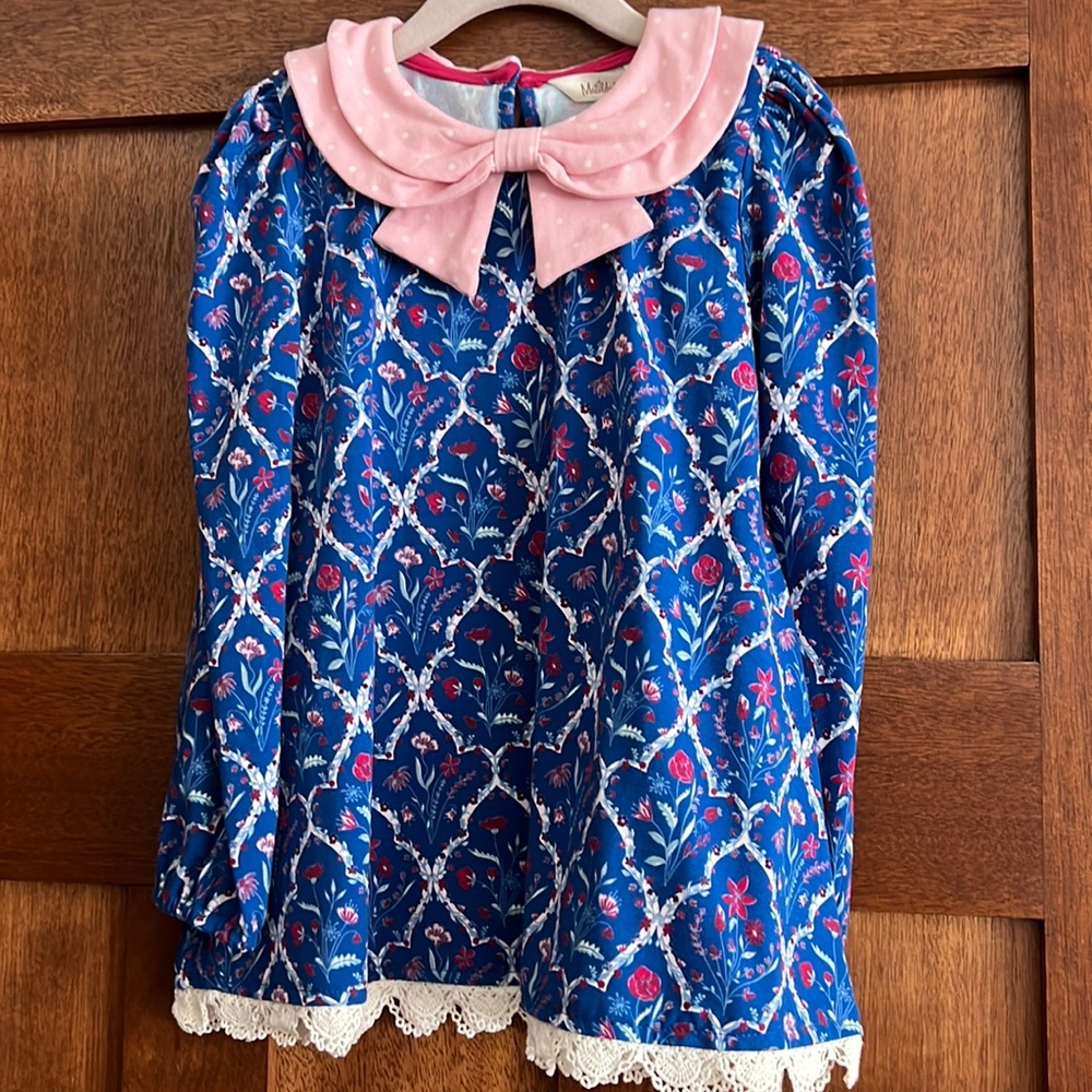Matilda Jane Just Believe Mixed Print Bow Top 6